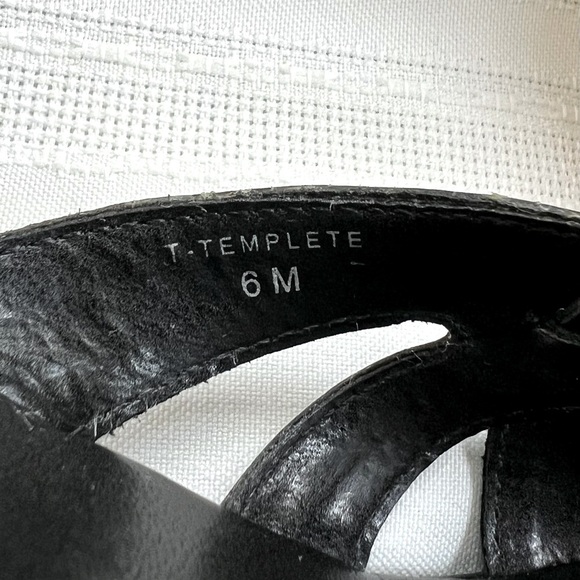 Nickels Soft Women's Templete Black Lthr Heeled Sandal Sz 6 EUC Made in Brazil‎ - Picture 8 of 11